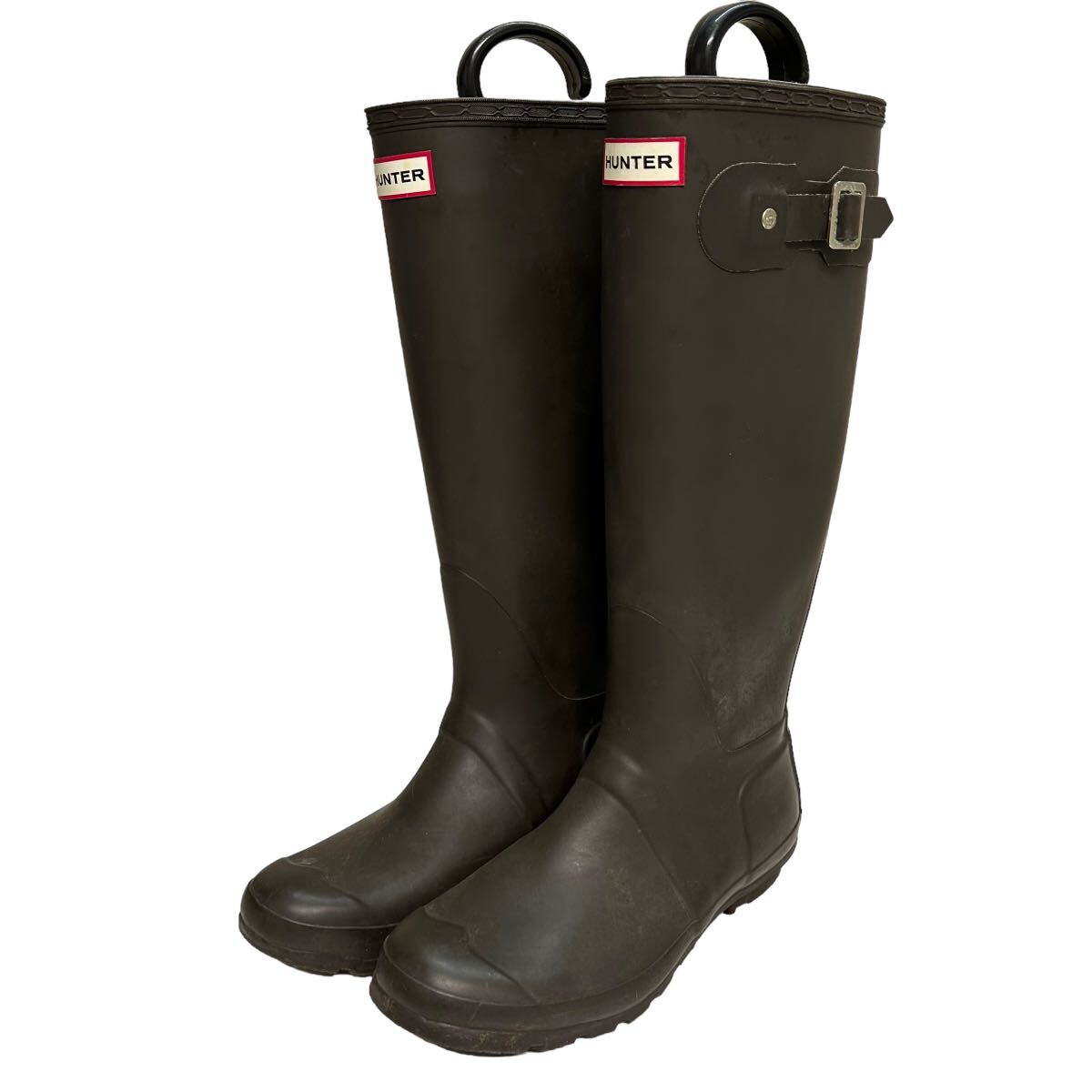A847 HUNTER Hunter lady's rain boots boots UK5 EU38 approximately 24cm Brown Raver 