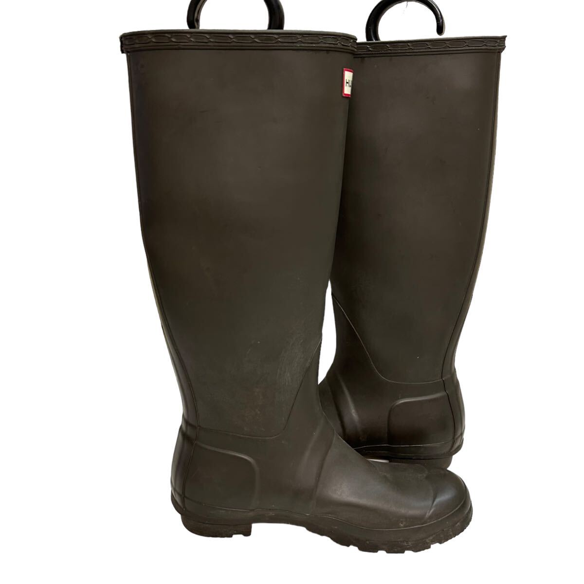 A847 HUNTER Hunter lady's rain boots boots UK5 EU38 approximately 24cm Brown Raver 