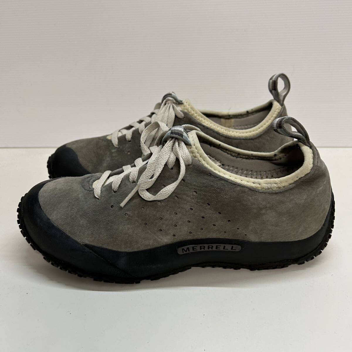 C159 MERRELL メレル メンズ スニーカー US7 25cm グレー スエードの画像2