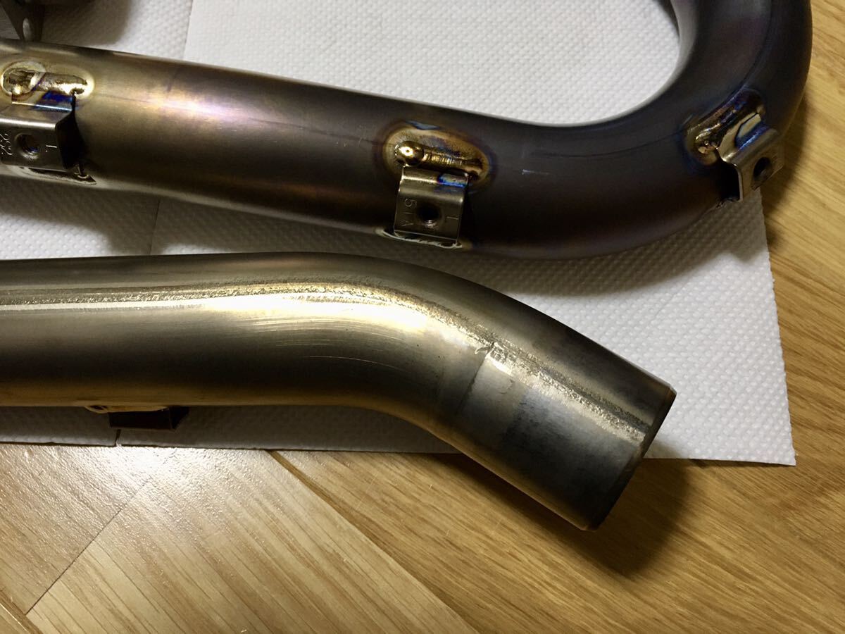  titanium exhaust pipe Yamaha YZ450F? WR450F? 2 ps dent none junk processing diversion .