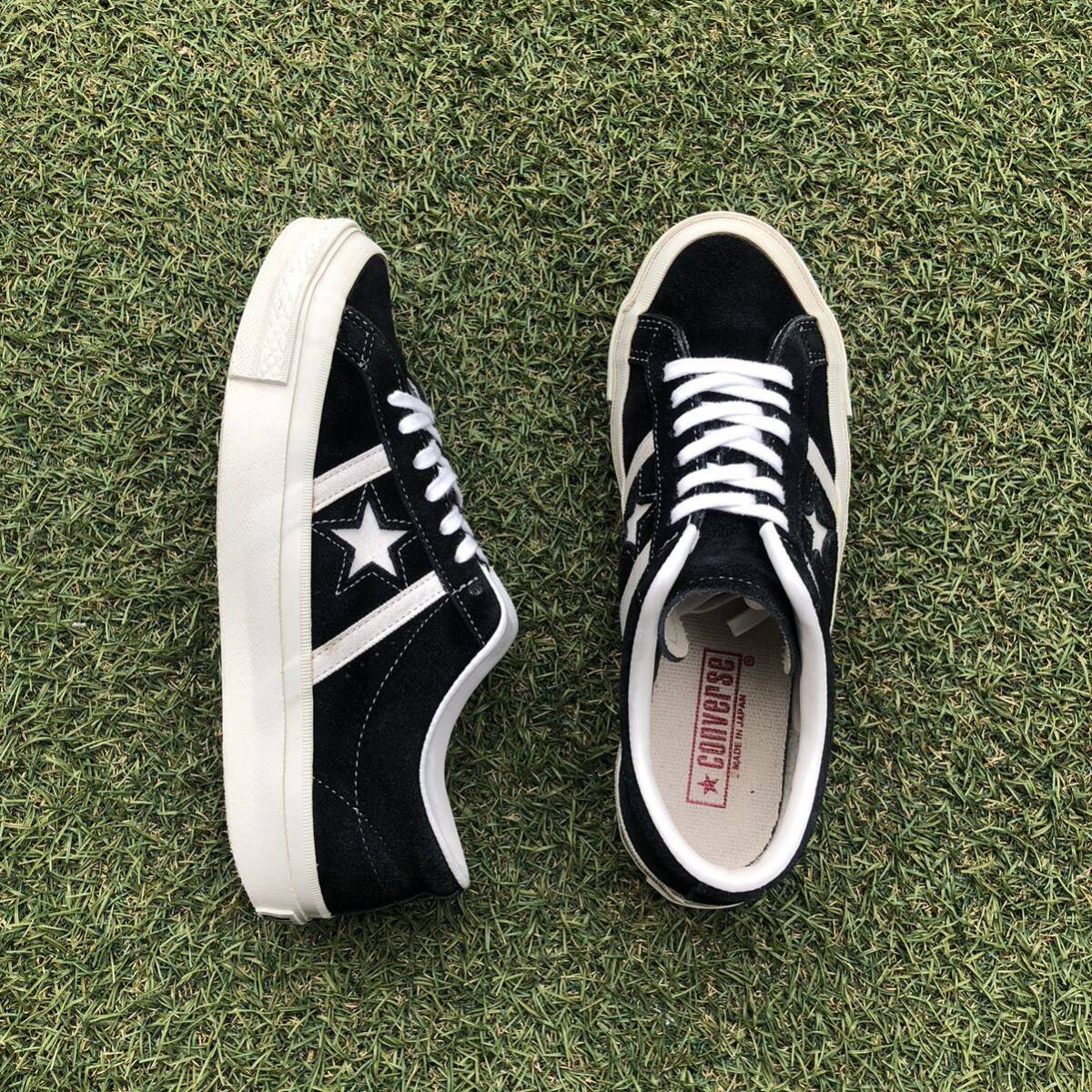 23.5 限定モデル！日本製！converse STAR & BARS J SUEDE コンバース スターアンドバーズ スエード HA48の画像3