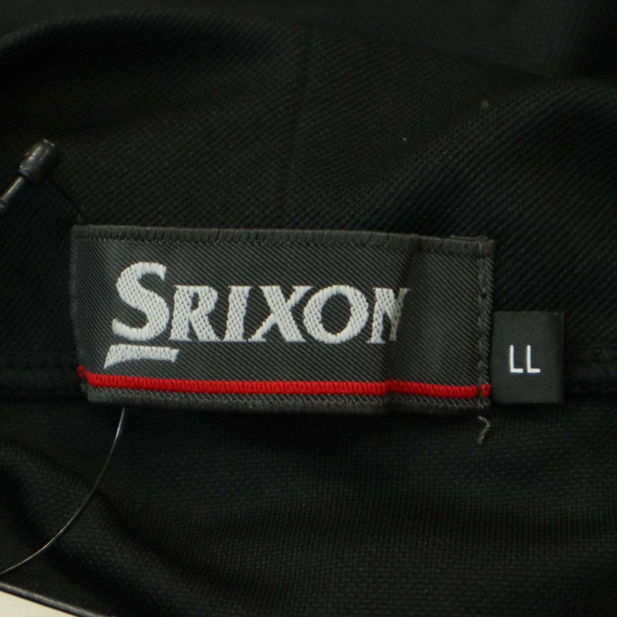 【新品 未使用】 SRIXON スリクソン 通年 長袖 モックネック カットソー シャツ Sz.LL　メンズ 黒 ゴルフ 大きいサイズ　A4T03174_3#C_画像8