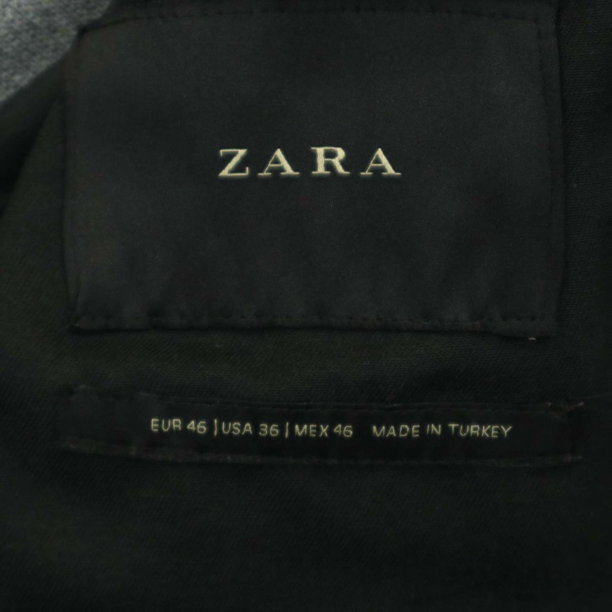 ZARA ザラ マン 通年 背抜き★ アンコン テーラード ジャケット Sz.46　メンズ　A4T03856_4#O_画像6