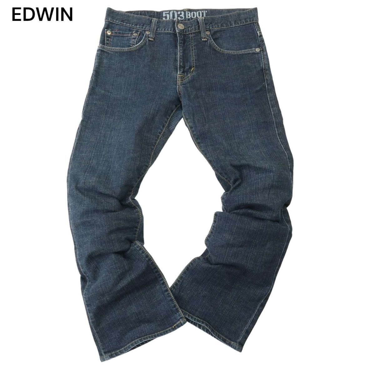 EDWIN Edwin EG5031 BLUE TRIP USED обработка * стрейч ботинки cut Denim брюки джинсы Sz.31 мужской A4B02045_4#R
