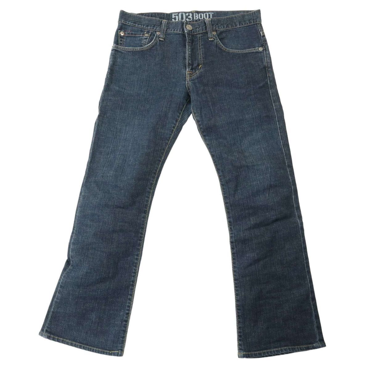 EDWIN Edwin EG5031 BLUE TRIP USED обработка * стрейч ботинки cut Denim брюки джинсы Sz.31 мужской A4B02045_4#R