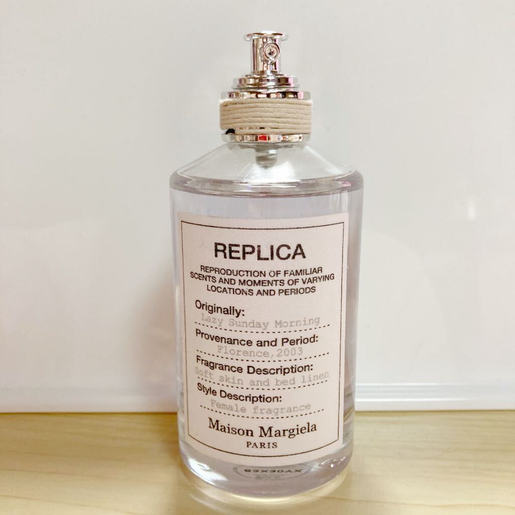 マルジェラ レプリカ 香水 レイジーサンデーモーニング 100ml ワンプッシュのみ ほぼ未使用 REPLICA Maison Margiela メゾンマルジェラ の画像1