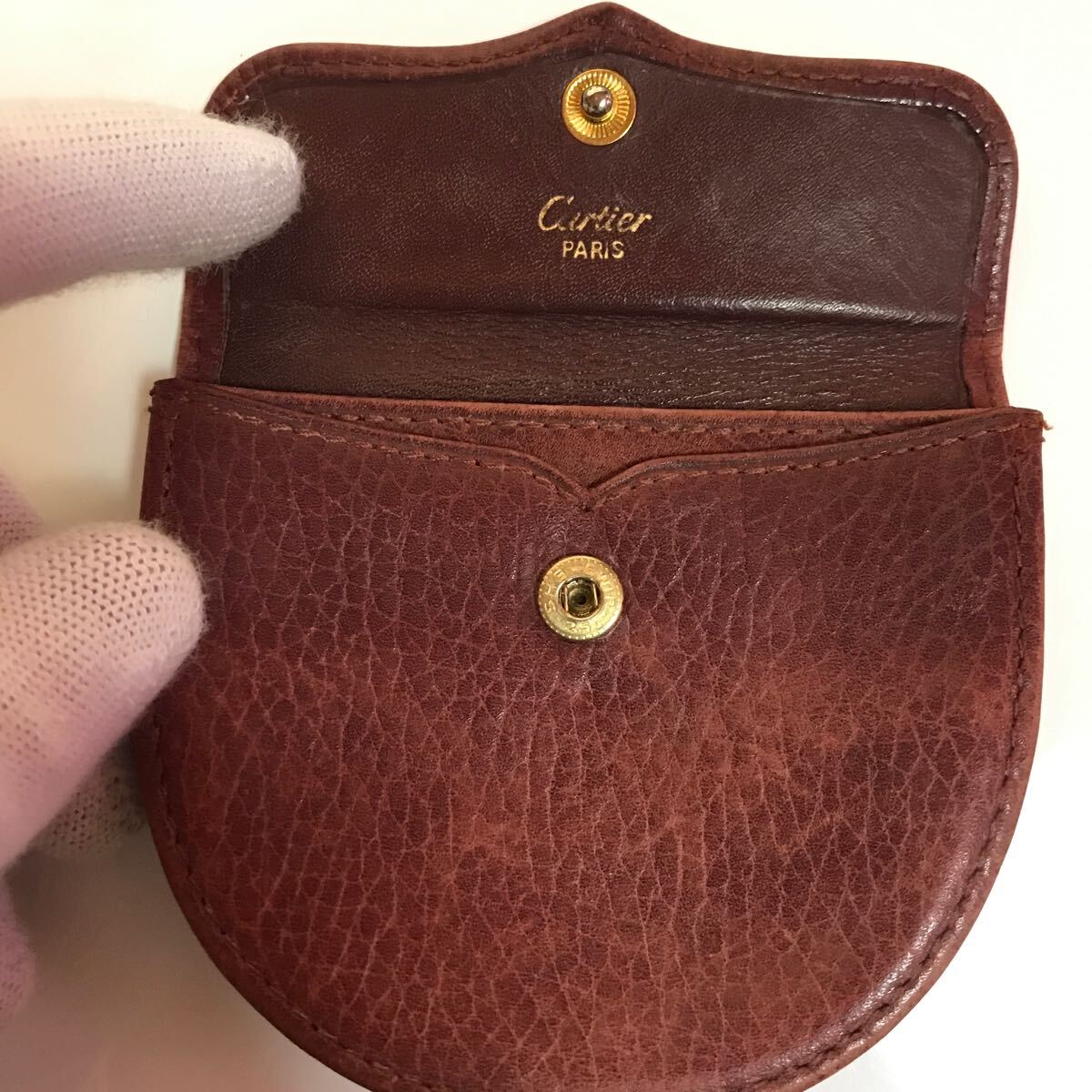 Cartier コインケース 小銭入れ カルティエ レザー ブラウン　レディース　メンズ　ブランド　_画像6