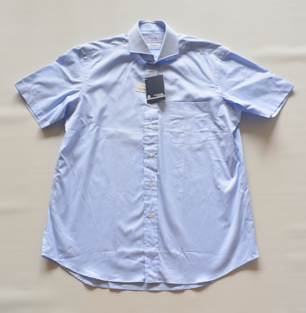  не использовался [ серп . рубашка Maker\'s Shirt ] рубашка с коротким рукавом LL / голубой / Hori zontaru