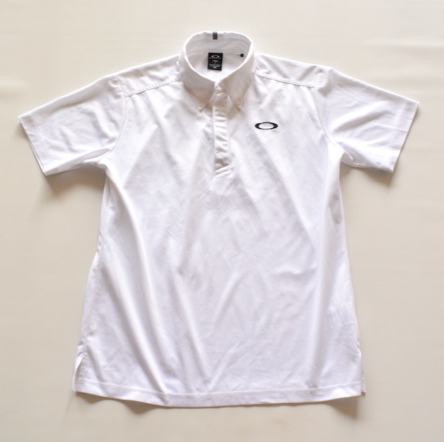 【 OAKLEY オークリー 】半袖 ポロシャツ L /白/半袖シャツの画像1