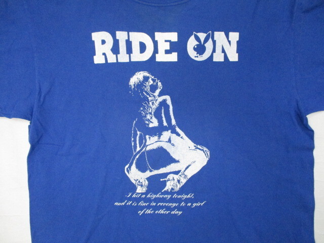 即決☆RIDE ON ライドオン Tシャツ ブルー SIZE:Lの画像2