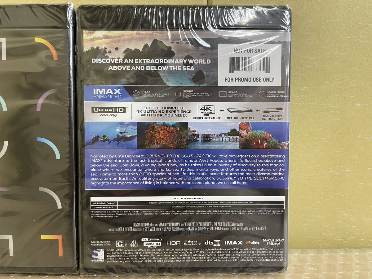  unopened /2020 dts VOLUME 24/IMAX ENHANCED VOLUME 1/JOURNEY TO THE SOUTH PACIFIC/ demo disk /4K ULTRA HD/3 pieces set /