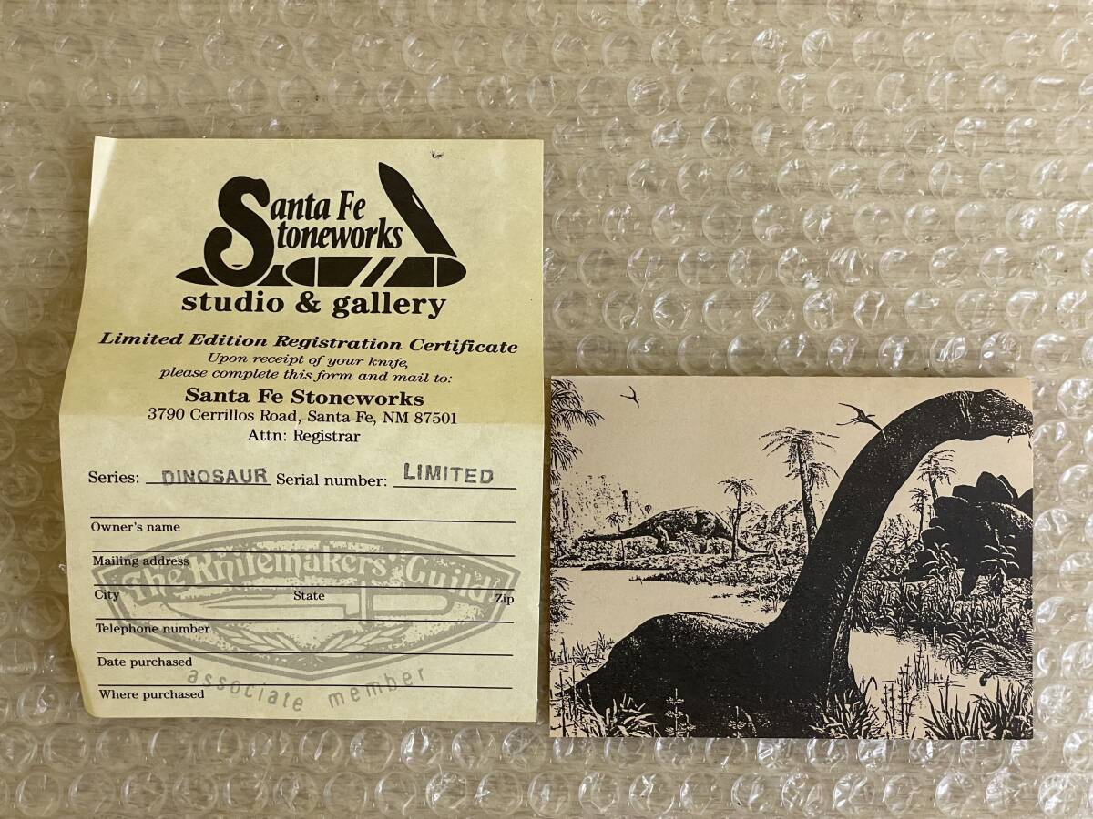 Santa Fe Stoneworks/150 MILLION YEAR OLD DINOSAUR BONE/折りたたみナイフ/_画像10