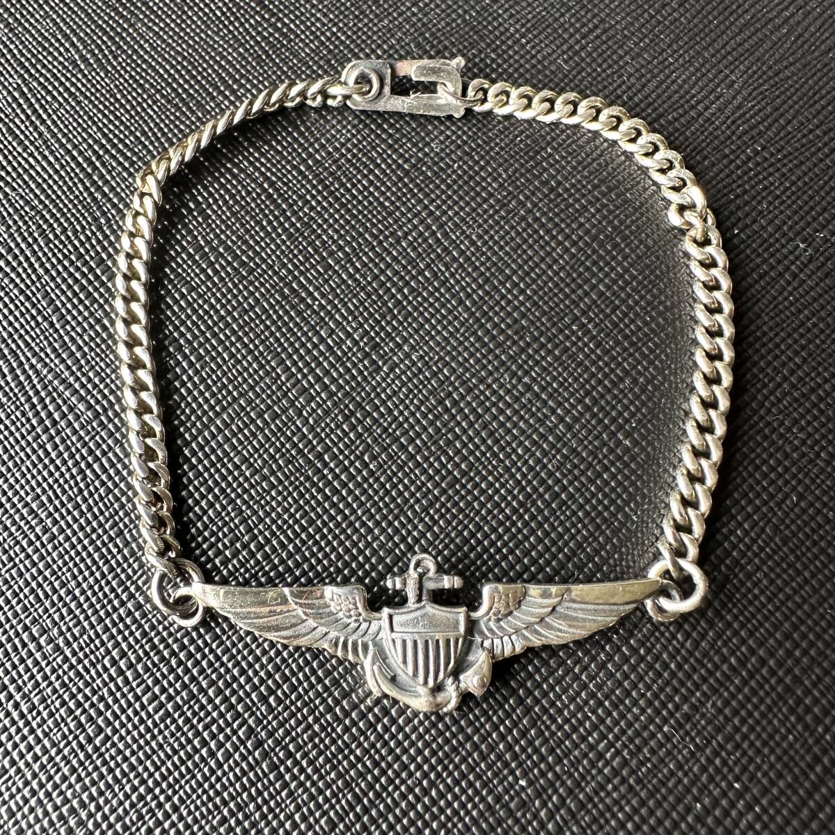 U.S.NAVY[21m][ bracele ] sterling silver 925 HARRIS accessory. Vintage .