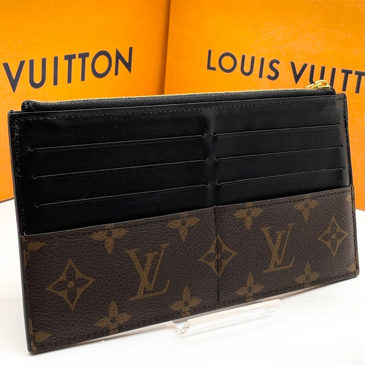 ルイヴィトン モノグラム スリム パース 長財布 LOUIS VUITTON