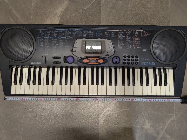 *3479 CASIO カシオ CTK-541 キーボード 電子ピアノ 100 SONG BANK KEYBOARD 鍵盤 楽器 シンセサイザー ACアダプター 動作確認済みの画像1