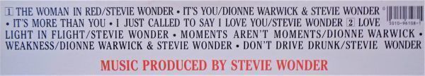 LP●OST The Woman In Red / Stevie Wonder  (1984年）  ”I Just Called To Say I Love You ”Love Light In Flightの画像4