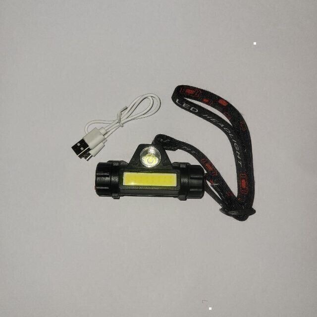 ヘッドライト LED 防水 USB アウトドア 防災 キャンプ 軽量 黒 新品の画像8