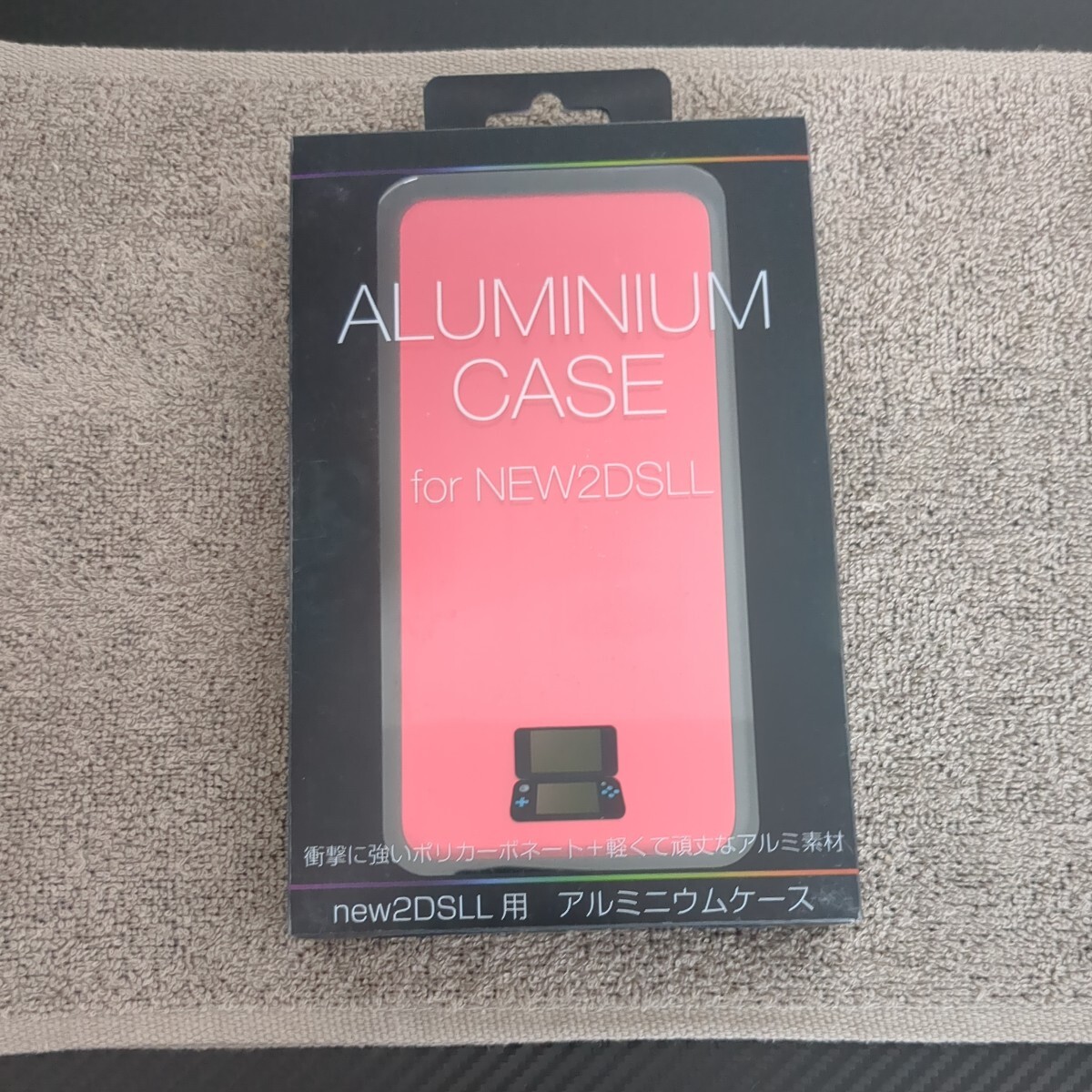 ☆新品・希少☆① ALLONE new2DSLL用アルミニウムケース　レッド_画像1