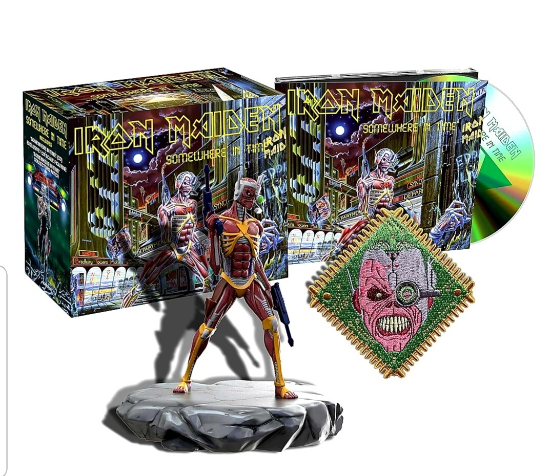 [ new goods unopened ] iron Maiden /Somewhere In Time (Deluxe*li master specification ) figure, patch attaching * foreign record 