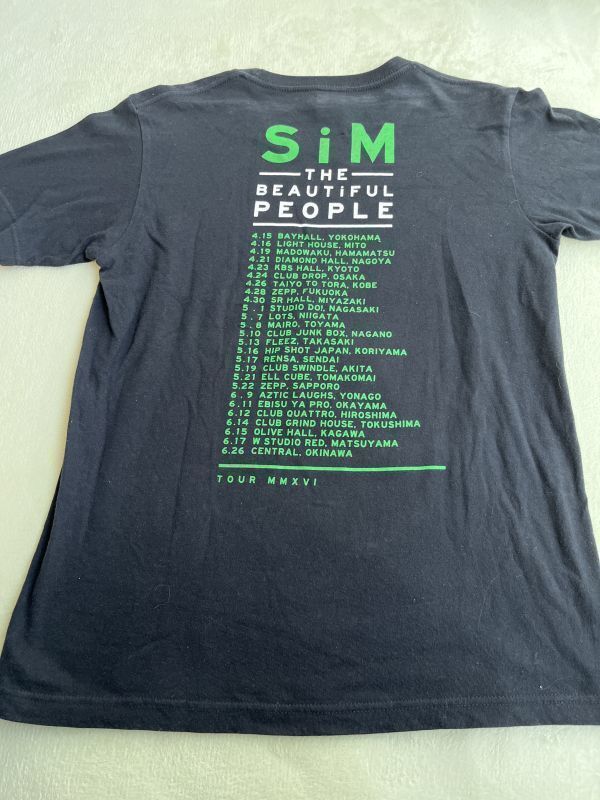 SiM THE BEAUTiFUL PEOPLE Tour T-shirt M