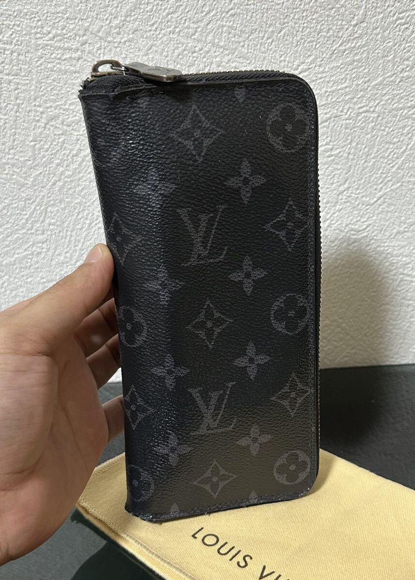 LOUIS VUITTON ルイヴィトン M62295モノグラム・エクリプス ジッピーウォレットヴェルティカル財布の画像2