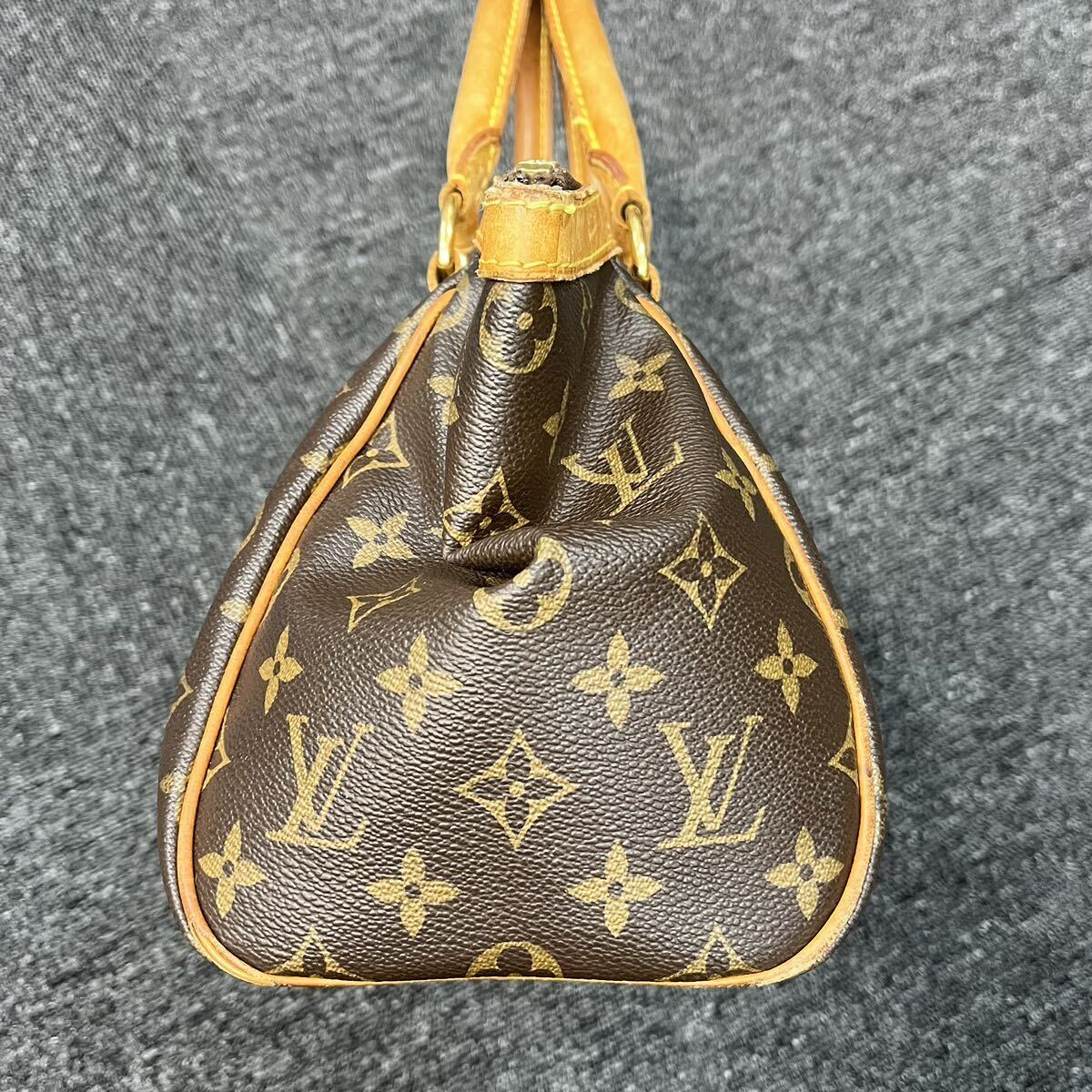 ★1円スタート★LOUISVUITTON ルイヴィトン ティボリPM ハンドバッグ M40143ブラウン 茶色 シリアルVI4028トートバッグの画像3