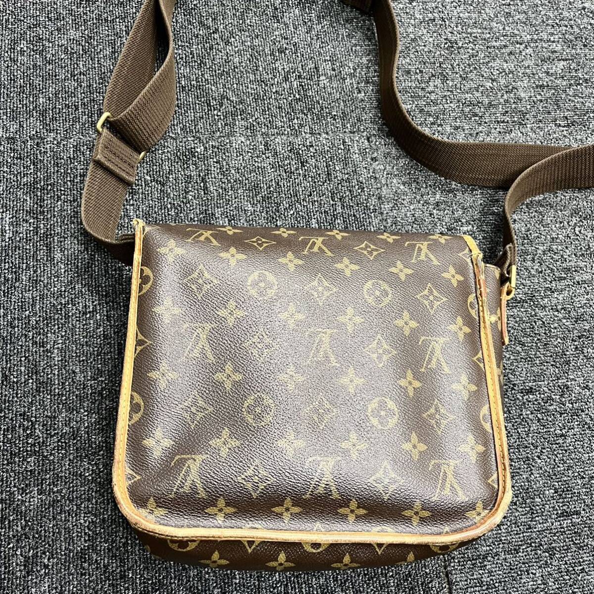 ★1円スタート品★LOUIS VUITTON ルイヴィトン モノグラム メッセンジャーボスフォールPM M40106/シリアルMI1015ショルダーバッグ 茶色の画像5