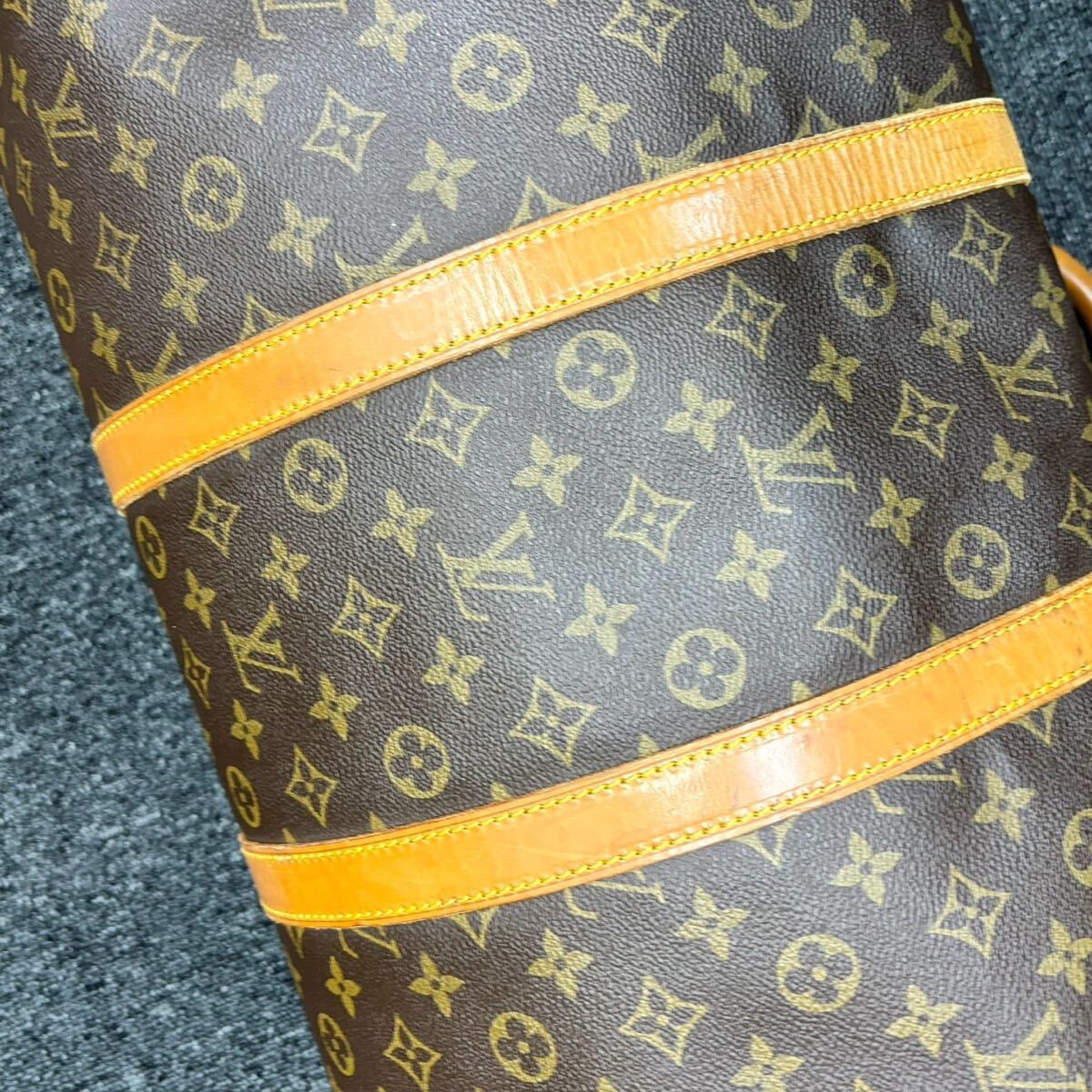 ★1円スタート★LOUIS VUITTON ルイヴィトン モノグラム キーポルバンドリエール55 M41414ボストンバッグ 旅行バッグ シリアルVI883_画像8