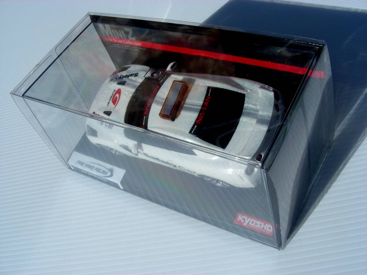 【 未開封 】 京商 ミニッツ レーサー ニッサン GT-R R35 セーフティカー ( ホワイト ラメ ・ 白 ) KYOSHO Mini-Z ＧＴＲ Safety car_画像3