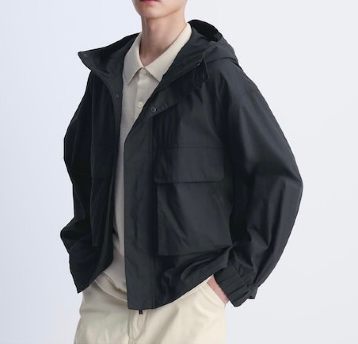 【新品未使用】ユニクロU ユーティリティフーデッドジャケット ブラック　Sサイズ