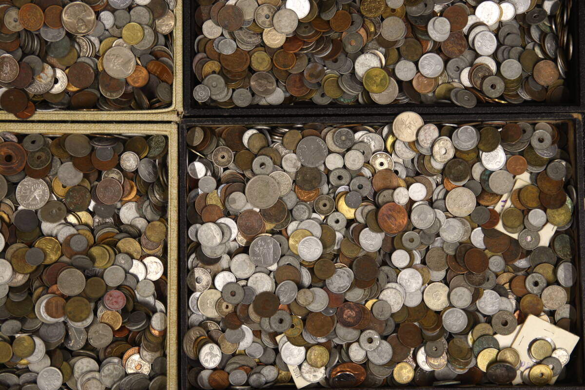 混合古銭 19601g まとめて おまとめ 大量 銅銭 アルミ銭 外国コイン 海外コイン 古銭 コイン 硬貨