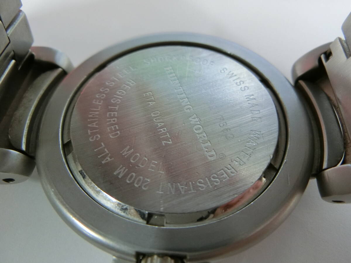 36187◆HUNTING WORLD SPORTABOUT ハンティングワールド メンズ腕時計 SPM-018217862 ブランド 稼働品 時計 クォーツの画像2