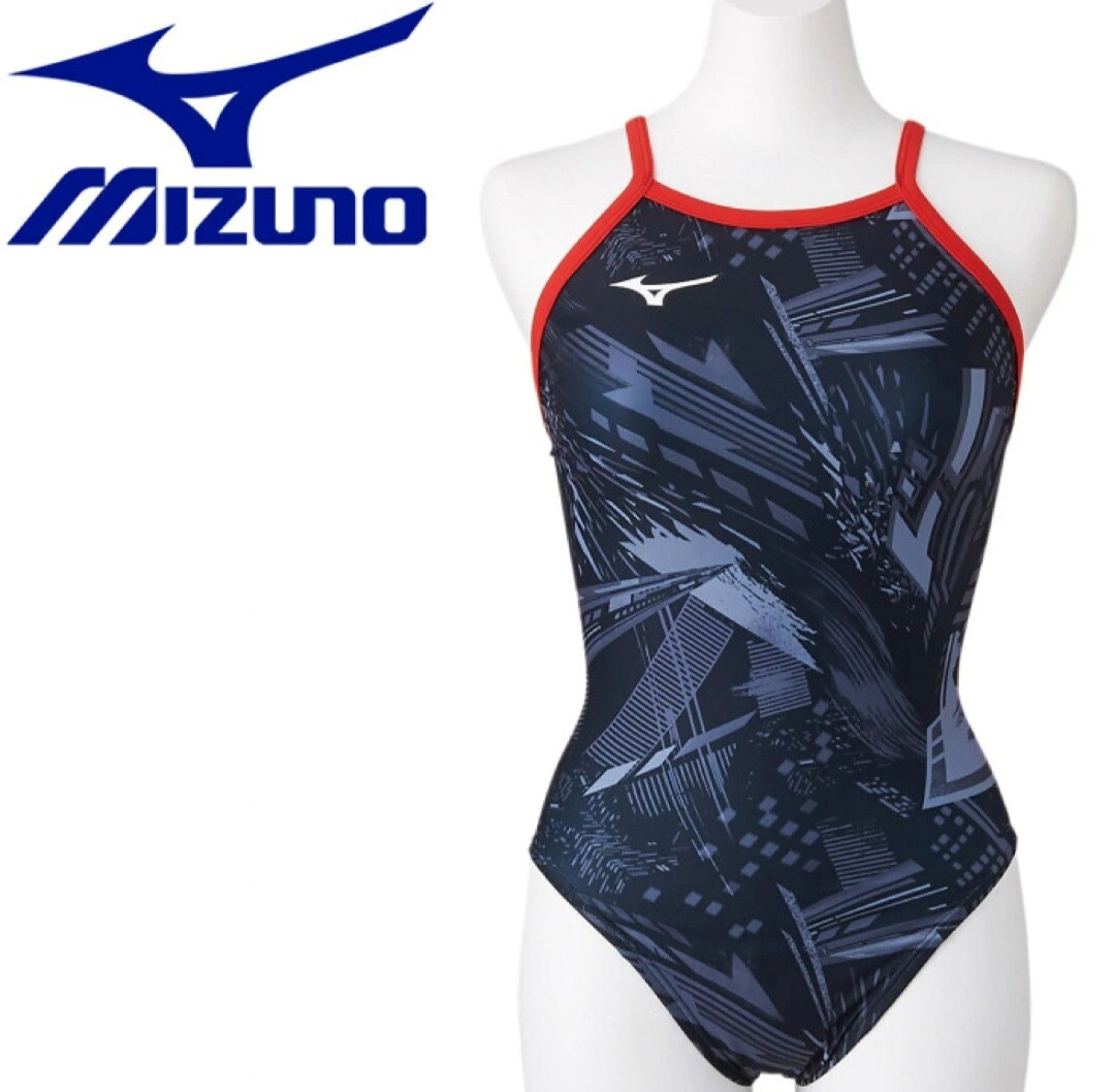 ミズノ MIZUNO スイムウェア 競泳エクサースーツ ミディアムカット レディース N2MA077196 Lサイズ　水着　新品　未使用　送料無料_画像1