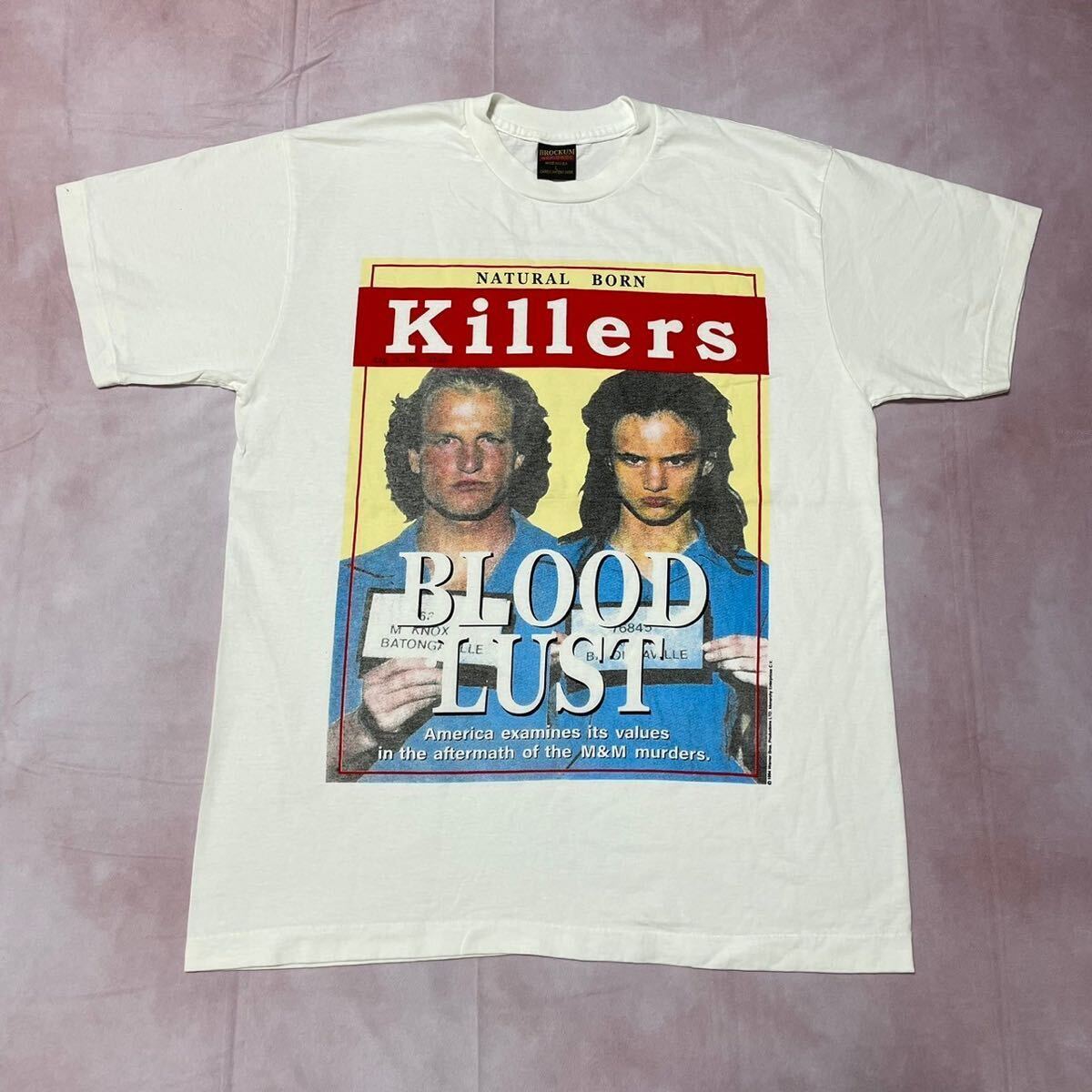90sNATURAL BORN KILLERS ナチュラルボーンキラーズ Tシャツ Lサイズ_画像1