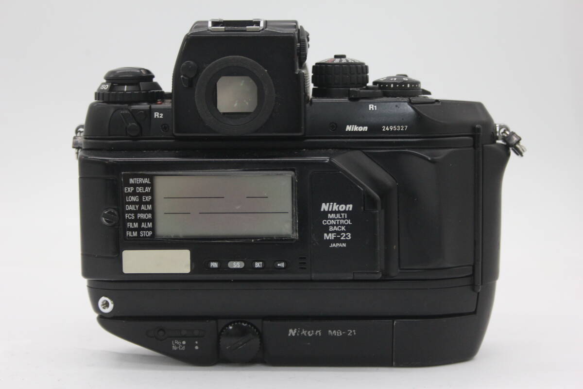 Y796 ニコン Nikon F4 Sigma Zoom 18-50mm F3.5-5.6 DC ボディレンズセット Multi Control Back MF-23・MB-21付き ジャンクの画像5