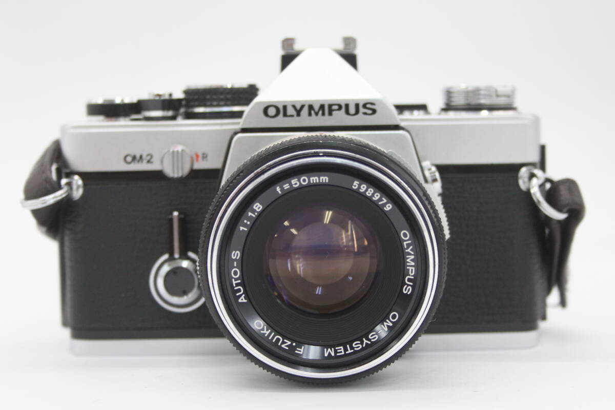 Y818 オリンパス Olympus OM-2 OM-System F.Zuiko Auto-S 50mm F1.8 ボディレンズセット レザーケース付き ジャンク_画像2
