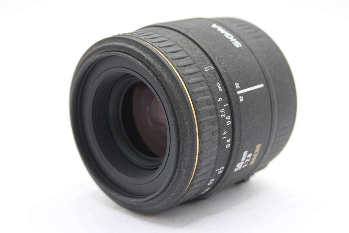 Y879 シグマ Sigma EX 50mm F2.8 Macro キャノンマウント レンズ ジャンク_画像1