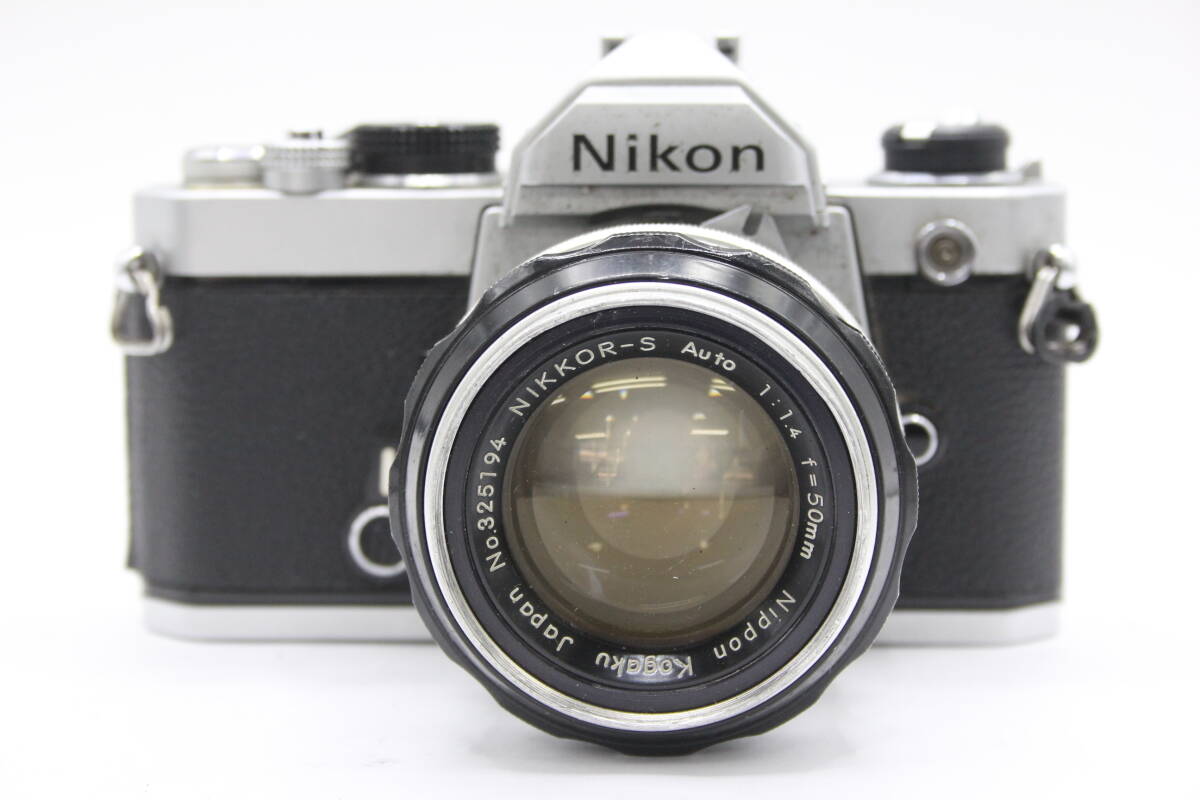 Y892 ニコン Nikon FM Nikkor-S Auto 50mm F1.4 フィルムカメラ ボディレンズセット ジャンクの画像2