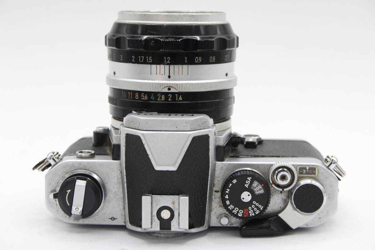 Y892 ニコン Nikon FM Nikkor-S Auto 50mm F1.4 フィルムカメラ ボディレンズセット ジャンク_画像6