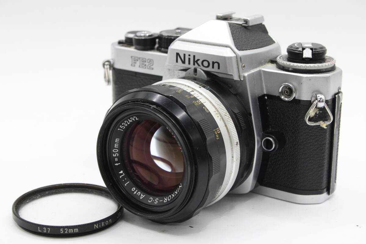 Y896 ニコン Nikon FE2 Nikkor-S・C Auto 50mm F1.4 フィルムカメラ ボディレンズセット ジャンク_画像1