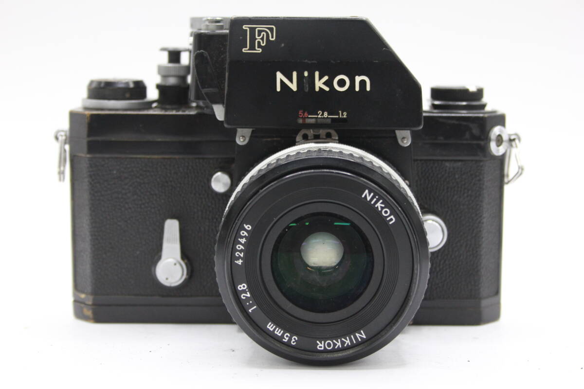 Y946 ニコン Nikon F フォトミック ブラック Nikkor AI 35mm F2.8 フィルムカメラ ボディレンズセット ジャンク