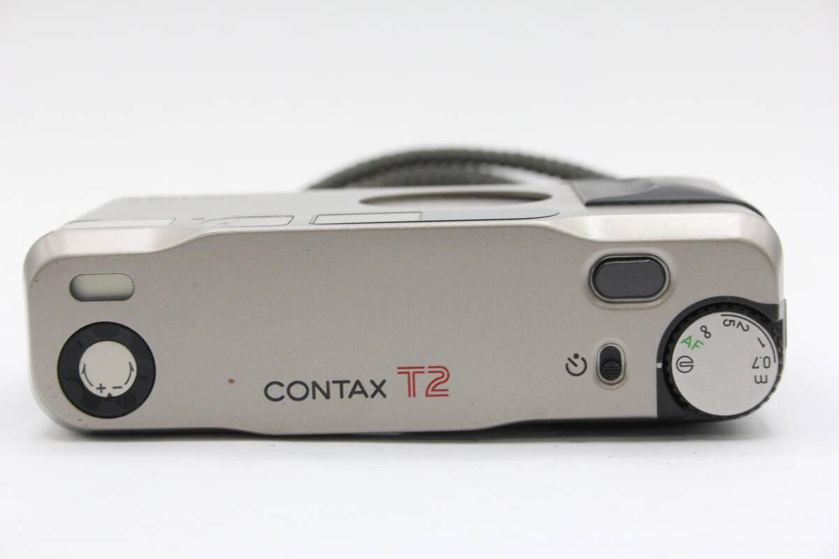 Y953 コンタックス Contax T2 Carl Zeiss Sonnar 38mm F2.8 T＊ チタンクローム コンパクトカメラ ジャンク