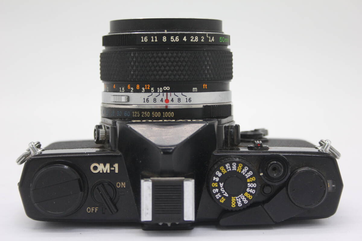 Y999 オリンパス Olympus OM-1 ブラック OM-System G.Zuiko Auto-S 50mm F1.4 ボディレンズセット ケース付き ジャンクの画像6