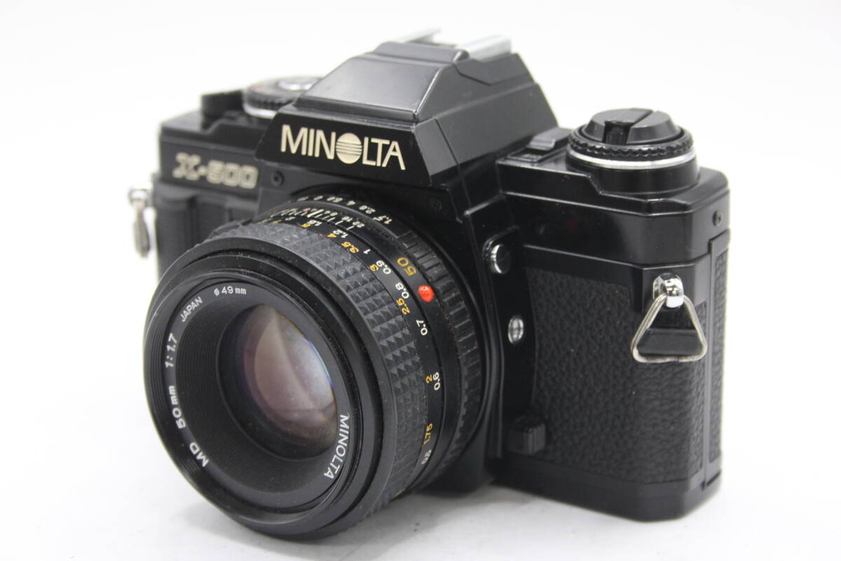 Y1004 ミノルタ Minolta X-500 MD 50mm F1.7 フィルムカメラ ボディレンズセット ジャンクの画像1