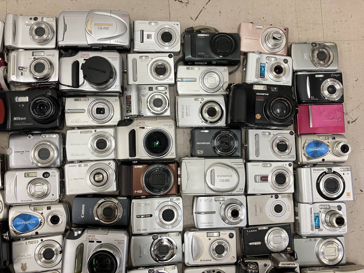 [ large amount 90 piece and more ] Casio Olympus Canon etc. compact digital camera etc. large amount summarize Junk D3