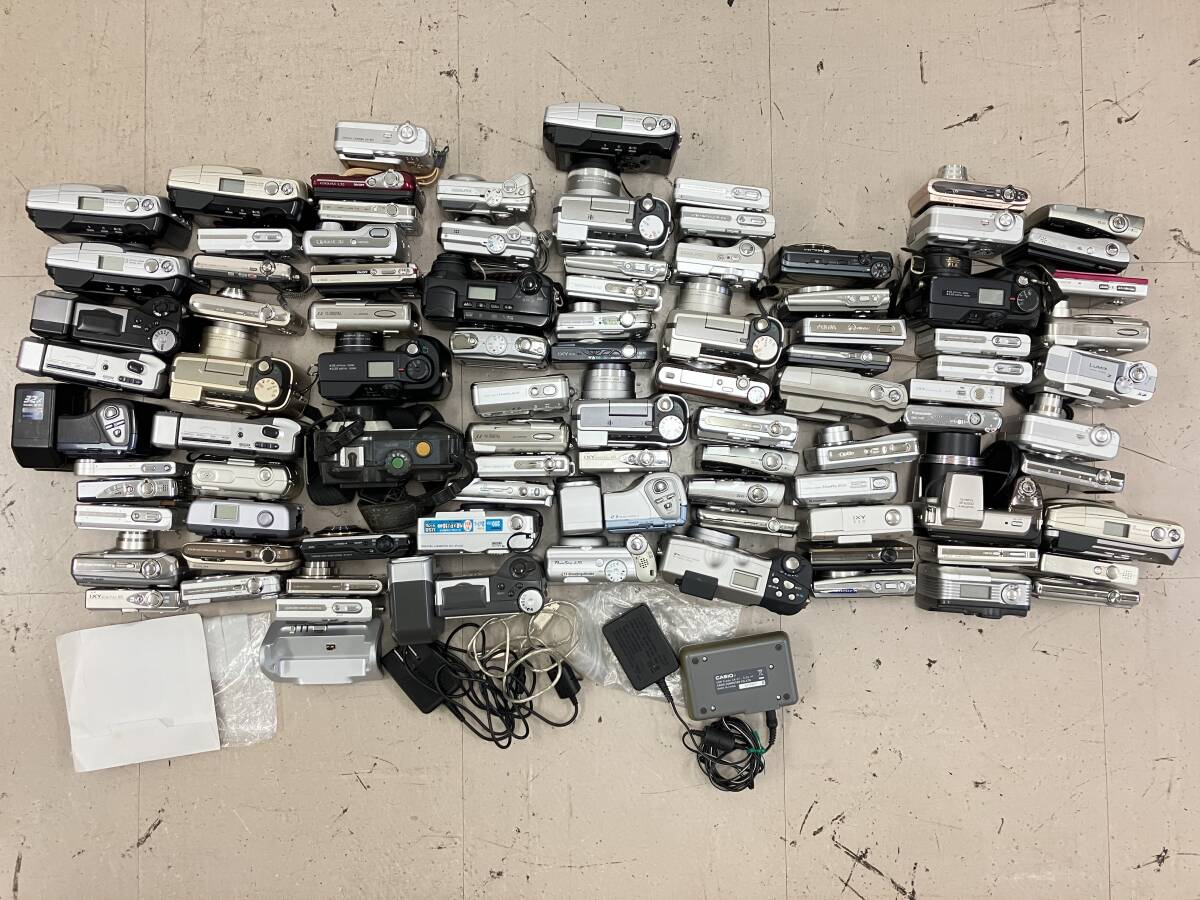 [ large amount 90 piece and more ] Casio Olympus Canon etc. compact digital camera etc. large amount summarize Junk D3