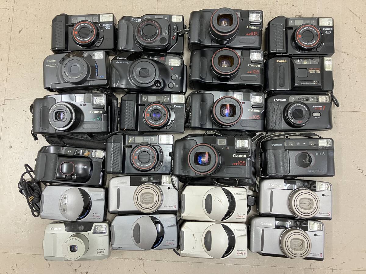 【大量24個】 キャノン Canon オートボーイ Autoboy 2 Zoom105 ズーム105 ルナ Luna 等 コンパクトカメラ シリーズ まとめ ジャンク D43の画像1