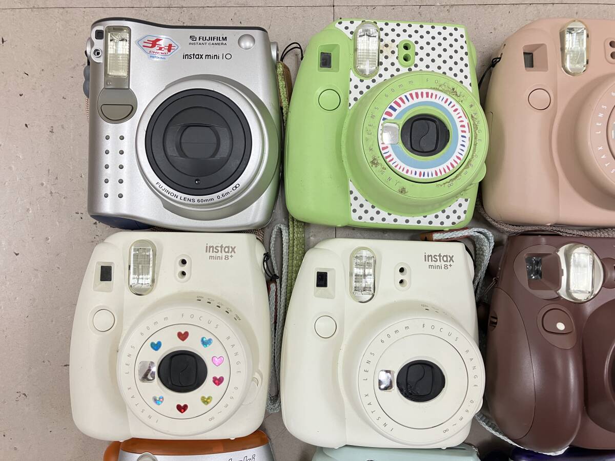 【大量9個】 富士フィルム Fujifilm インスタックス ミニ Instax Mini インスタントカメラ チェキ 大量 まとめ ジャンク D45_画像2