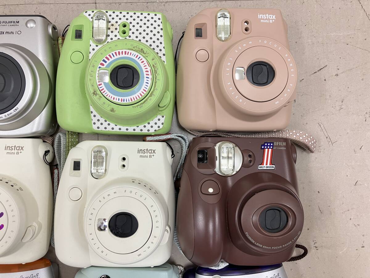 【大量9個】 富士フィルム Fujifilm インスタックス ミニ Instax Mini インスタントカメラ チェキ 大量 まとめ ジャンク D45_画像3