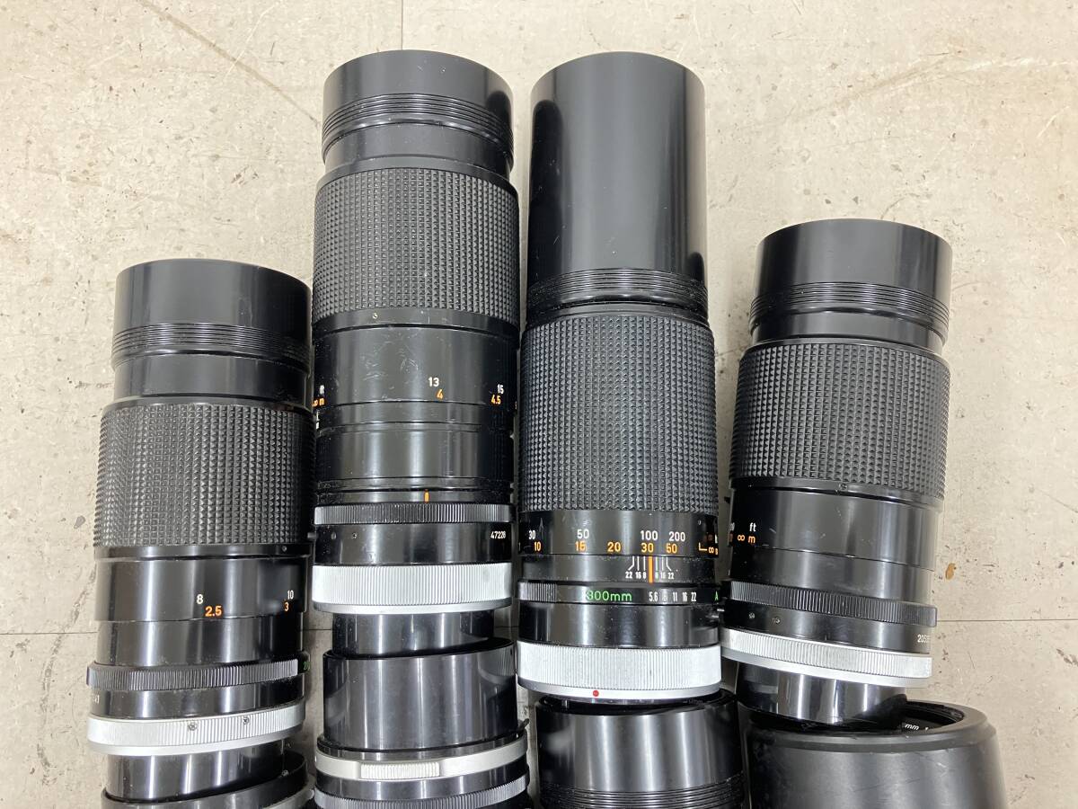 【大量10個】 キャノン Canon Lens FD 200mm F1.4 S.S.C. FL 135mm F2.5 等 レンズ シリーズ 大量 まとめ ジャンク D56の画像7